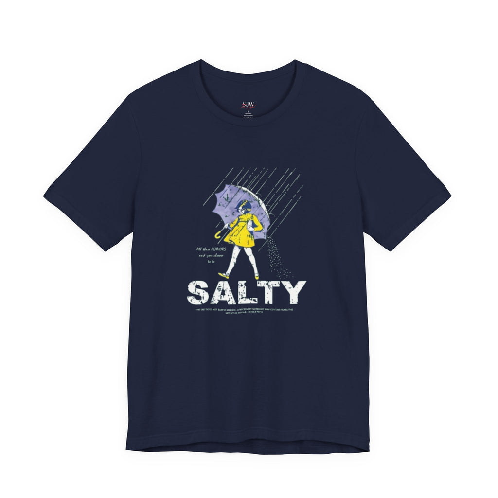 Salty Raincoat Girl Graphic Tee — Funny Graphic T‑Shirt