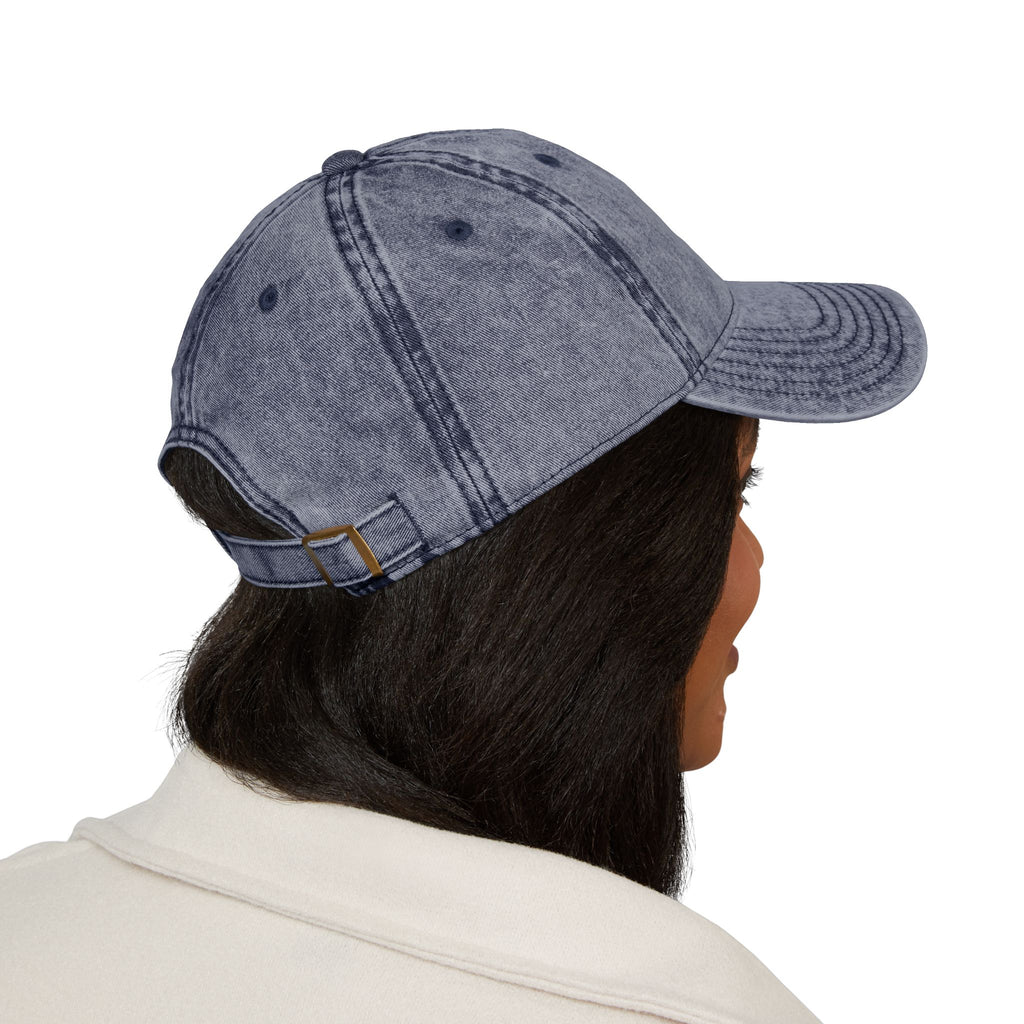 Eat Sleep TikTok Repeat Vintage Embroidered Cap — Retro Washed Baseball Hat