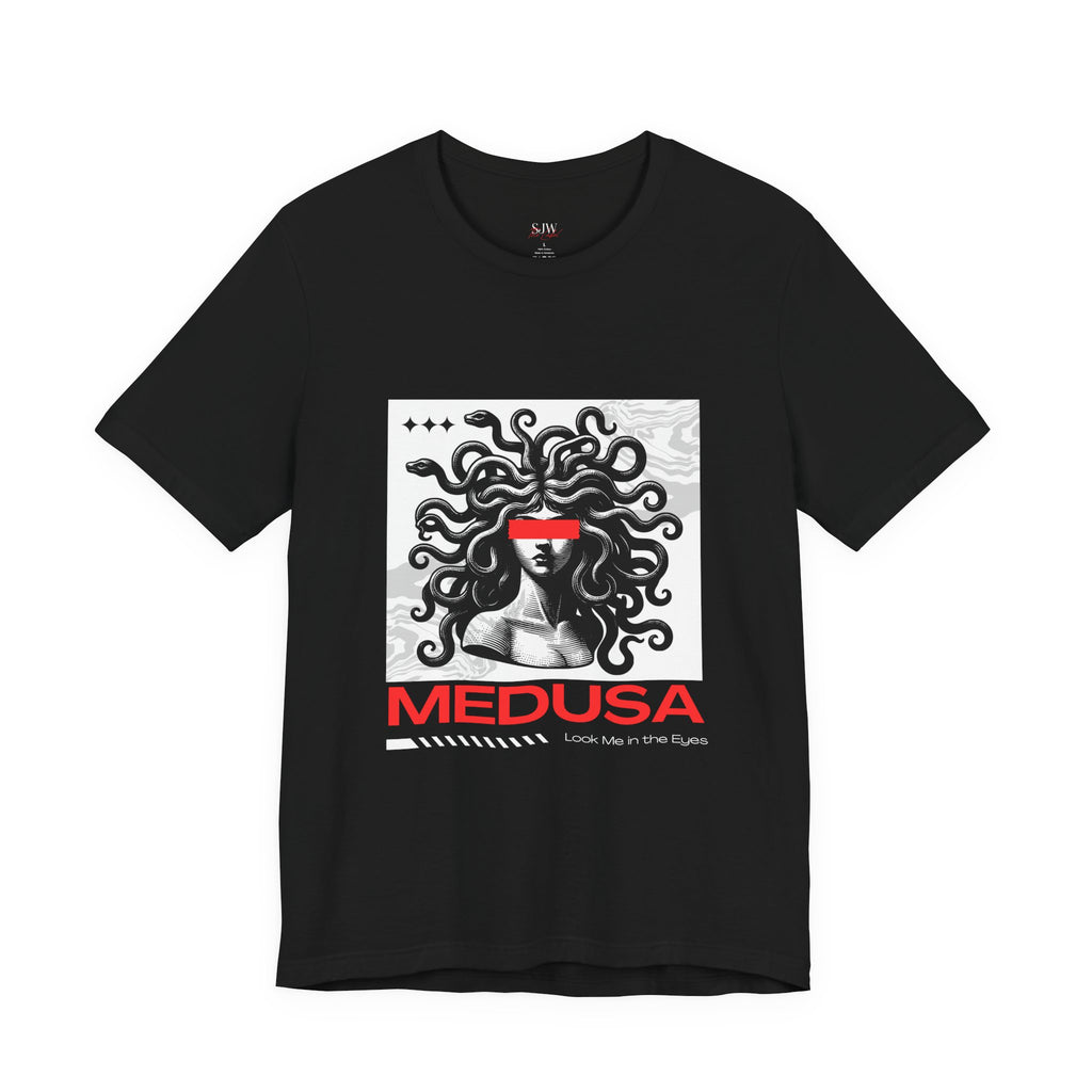 Medusa Head Graphic T-Shirt — Mythical Gorgon Goddess Tee