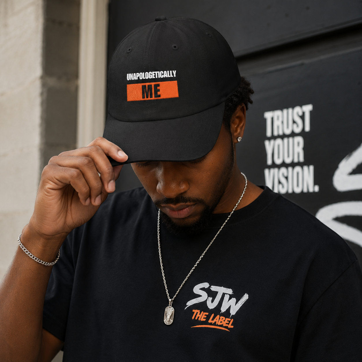 Unapologetically Me Baseball Hat — Embroidered Statement Dad Cap