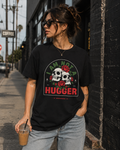 Skull & Roses Tee — “I Am Not A Hugger” Graphic T-Shirt