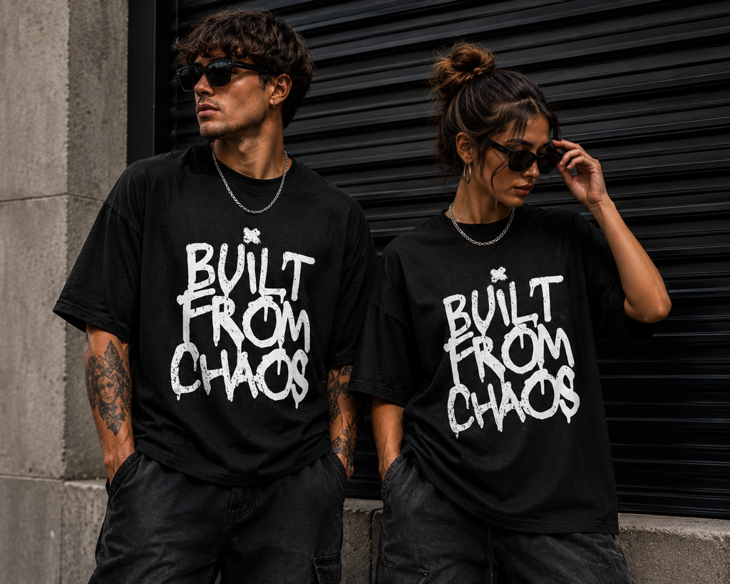 Built From Chaos Graphic T-Shirt — Oversized Premium Streetwear Tee