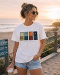 One Day at a Time Tee — Minimal Sunrise to Night Graphic T-Shirt