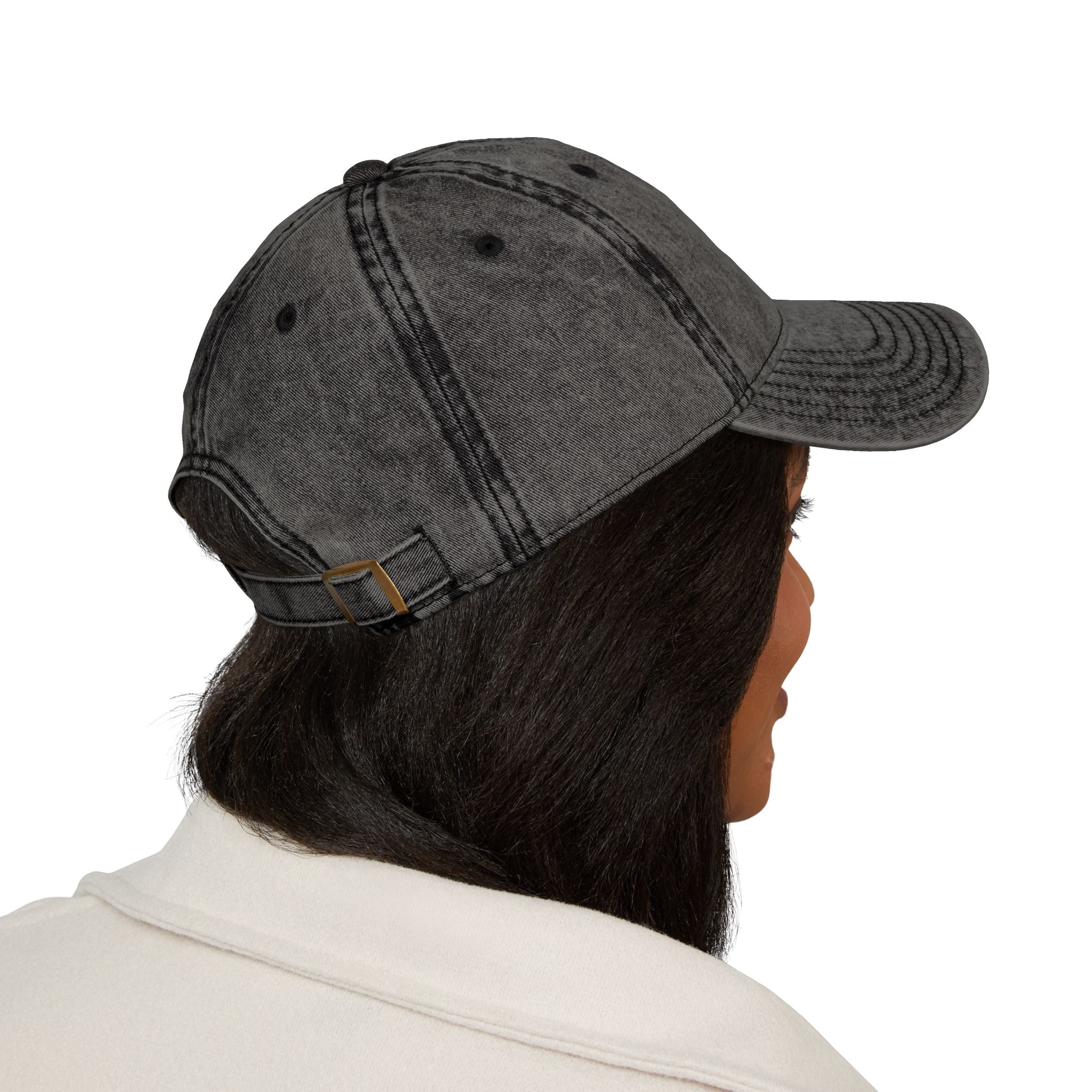 Eat Sleep TikTok Repeat Vintage Embroidered Cap — Retro Washed Baseball Hat